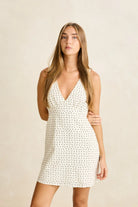 Rhythm Womens Polka Mini Dress - Cream Polka Mini Dress - Cream Splash Swimwear