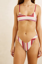 Rhythm Womens Rhythm Ace Hi Cut Pant - Plum Rhythm Ace Hi Cut Pant - Plum Splash Swimwear Bikini Bottoms