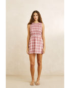 Rhythm Womens Rhythm Chelsea Check Mini Dress Rhythm Chelsea Check Mini Dress Splash Swimwear Dresses