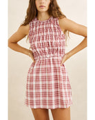 Rhythm Womens Rhythm Chelsea Check Mini Dress Rhythm Chelsea Check Mini Dress Splash Swimwear Dresses