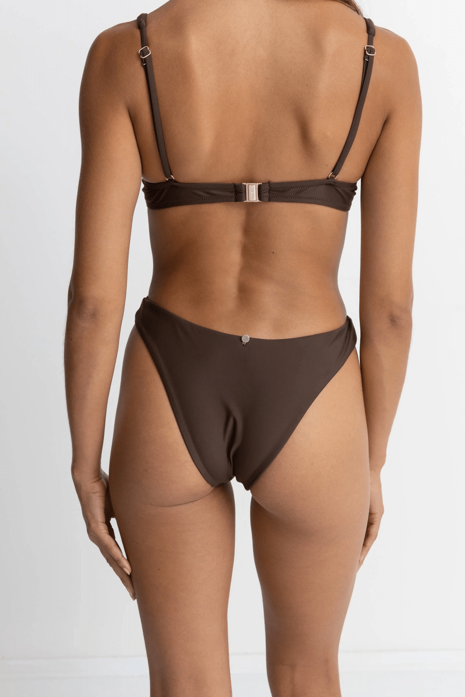 Rhythm Womens Rhythm Classic Hi Cut Pant- Chocolate Rhythm Classic Hi Cut Pant- Chocolate Splash Swimwear Dresses