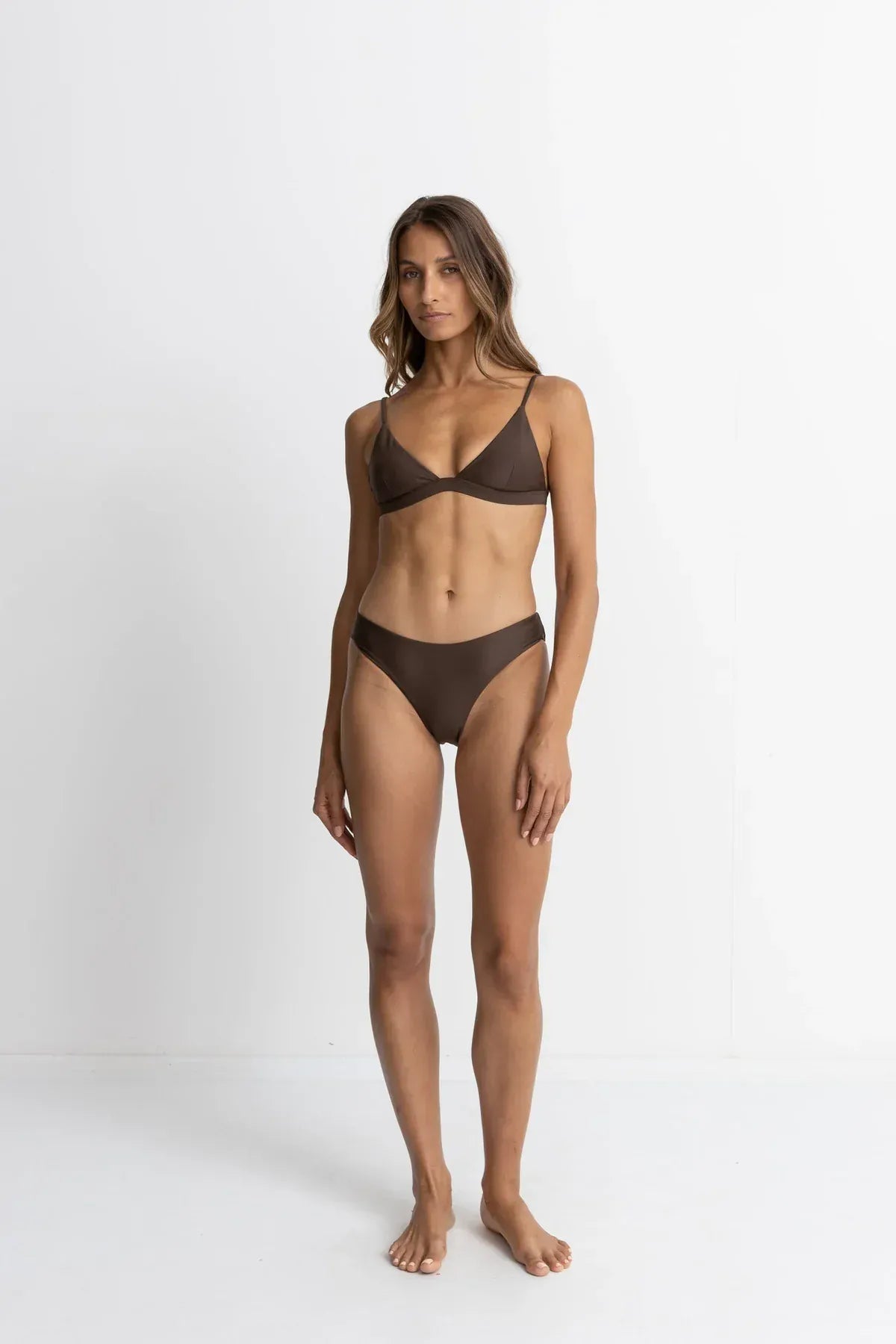 Rhythm Womens Rhythm Classic Holiday Pant 99480341018841 Rhythm Classic Holiday Pant Splash Swimwear Bikini Bottoms Chocolate / AU10/US6 9360397095500