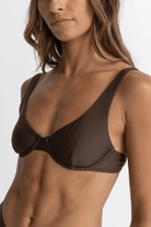 Rhythm Womens Rhythm Classic Underwire Top- Chocolate Rhythm Classic Underwire Top- Chocolate Splash Swimwear Dresses