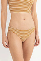 Rhythm Womens Rhythm Cove Stripe Underwire Top & Pant Bikini Set - Caramel Rhythm Cove Stripe Underwire Top & Pant Bikini Set - Caramel Splash Swimwear Bikini Set
