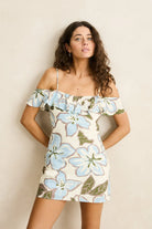 Rhythm Womens Rhythm Gigi Dress - Blue Rhythm Gigi Dress - Blue Splash Swimwear Dresses