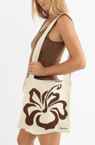 Rhythm Womens Rhythm Kai Floral Crochet Tote Bag  - Chocolate 1025W-BG02-CHO Rhythm Kai Floral Crochet Tote Bag  - Chocolate Splash Swimwear Dresses OS