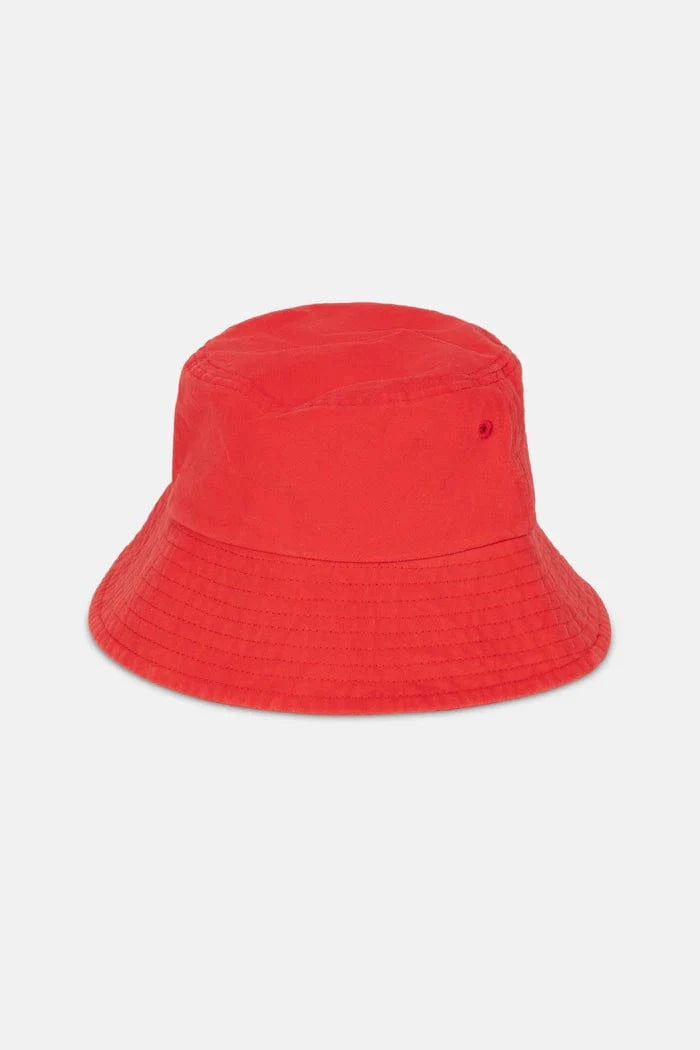 Rhythm Womens Rhythm Leilani Bucket Hat - Cherry 0725W-HW04-CHE Rhythm Leilani Bucket Hat - Cherry Splash Swimwear Hats OS