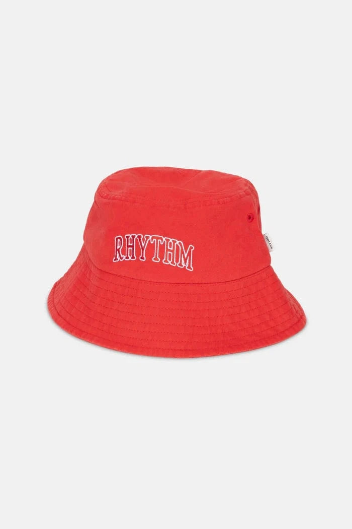 Rhythm Womens Rhythm Leilani Bucket Hat - Cherry 0725W-HW04-CHE Rhythm Leilani Bucket Hat - Cherry Splash Swimwear Hats OS