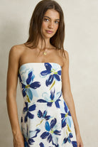 Rhythm Womens Rhythm Posie Mini Dress - Blue Rhythm Posie Mini Dress Blue Splash Swimwear Dresses