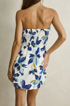 Rhythm Womens Rhythm Posie Mini Dress - Blue Rhythm Posie Mini Dress Blue Splash Swimwear Dresses