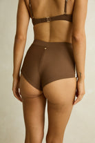 Rhythm Womens Rhythm Reef Surf Short - Chocolate Rhythm Reef Surf Short Chocolate Splash Swimwear Bikini Bottoms