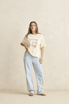 Rhythm Womens Rhythm Sea Ranch Shell Tee - Vintage White Rhythm Sea Ranch Shell Tee Vintage White Splash Swimwear Womens Tees