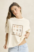 Rhythm Womens Rhythm Sea Ranch Shell Tee - Vintage White CD25W-PT05-WHT-8 Rhythm Sea Ranch Shell Tee Vintage White Splash Swimwear Womens Tees 8 9360397272604
