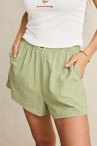 Rhythm Womens Rhythm Vista Stripe Short - Olive Rhythm Vista Stripe Short - Olive Splash Swimwear Womens Shorts