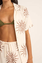 Rhythm Womens Seafarer Short Sleeve Shirt Rhythm Seafarer Short Sleeve Shirt Splash Swimwear Pants