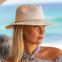 Rigon Headwear Avoca Flexibraid Hat 7867 Splash Swimwear Hats Oatmeal / S/M (56cm) 9328897025625