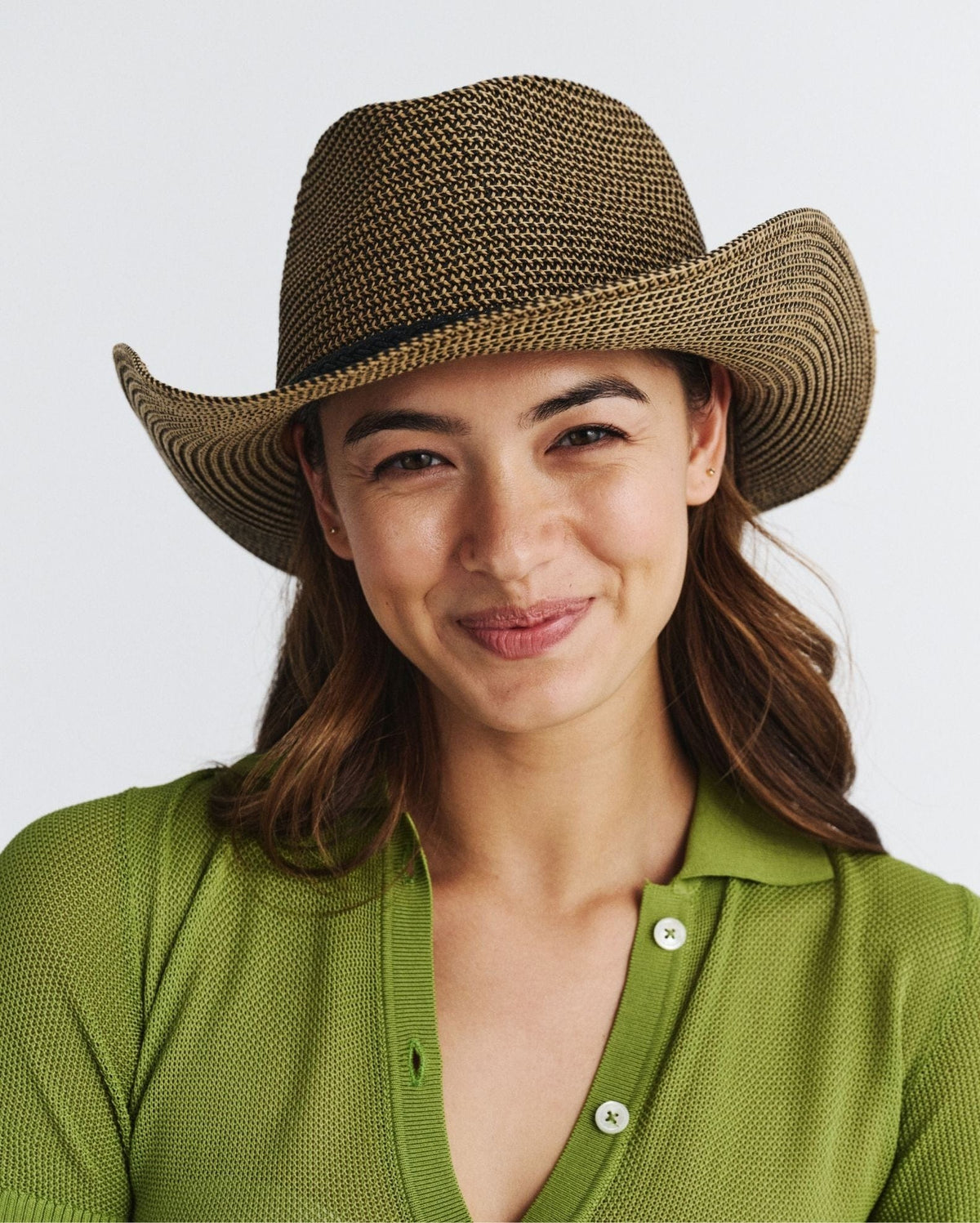 Rigon Headwear Benji Cowboy Hat* RL900 Benji Cowboy Hat* Splash Swimwear Hats Black/ Camel / M/L 9328897030728