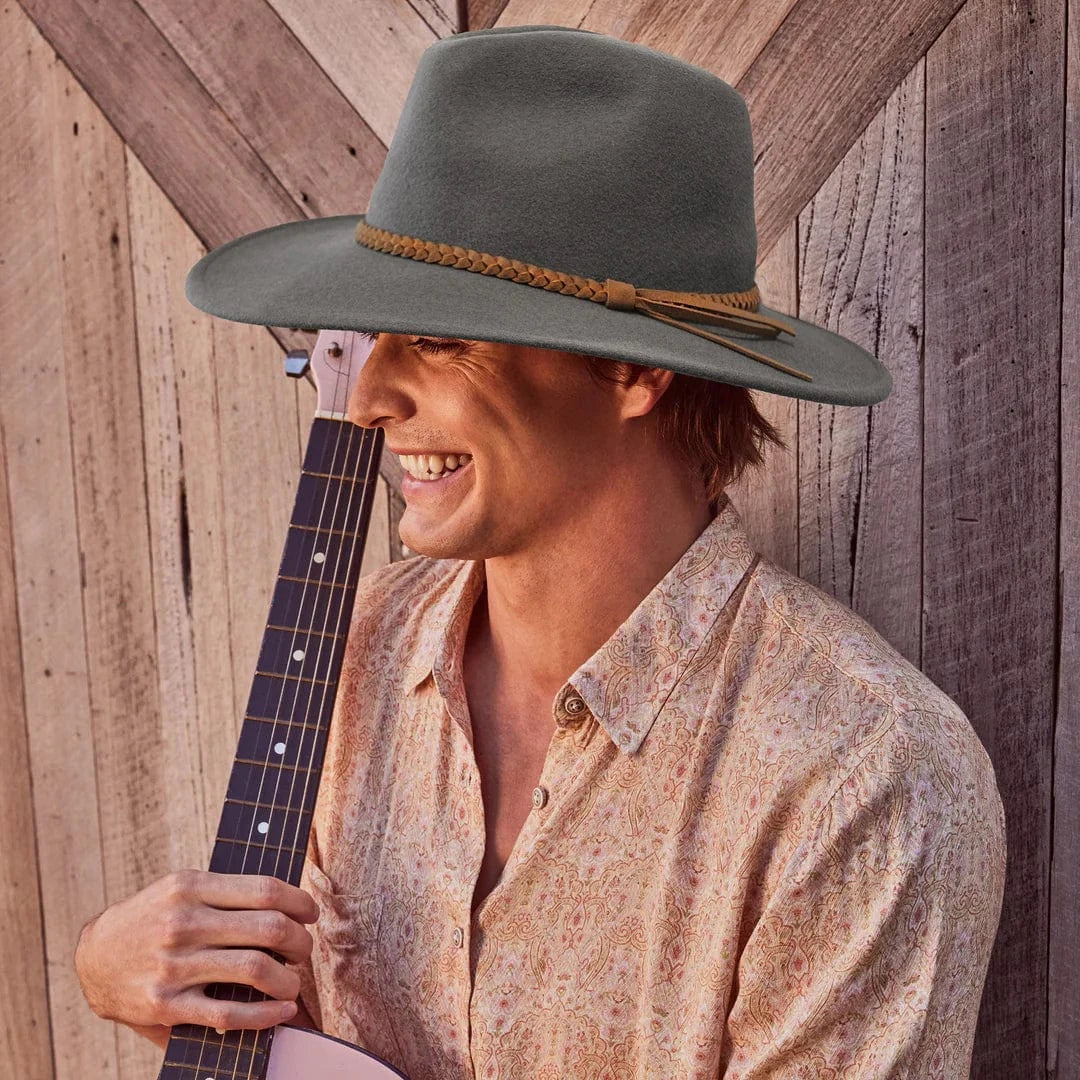 Rigon Headwear Blake Felt Fedora Hat Blake Felt Fedora Hat Splash Swimwear Hats