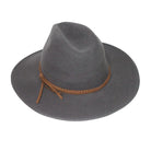 Rigon Headwear Blake Felt Fedora Hat RM902 Blake Felt Fedora Hat Splash Swimwear Hats Gun Metal Grey / M (57 cm) 9328897033019