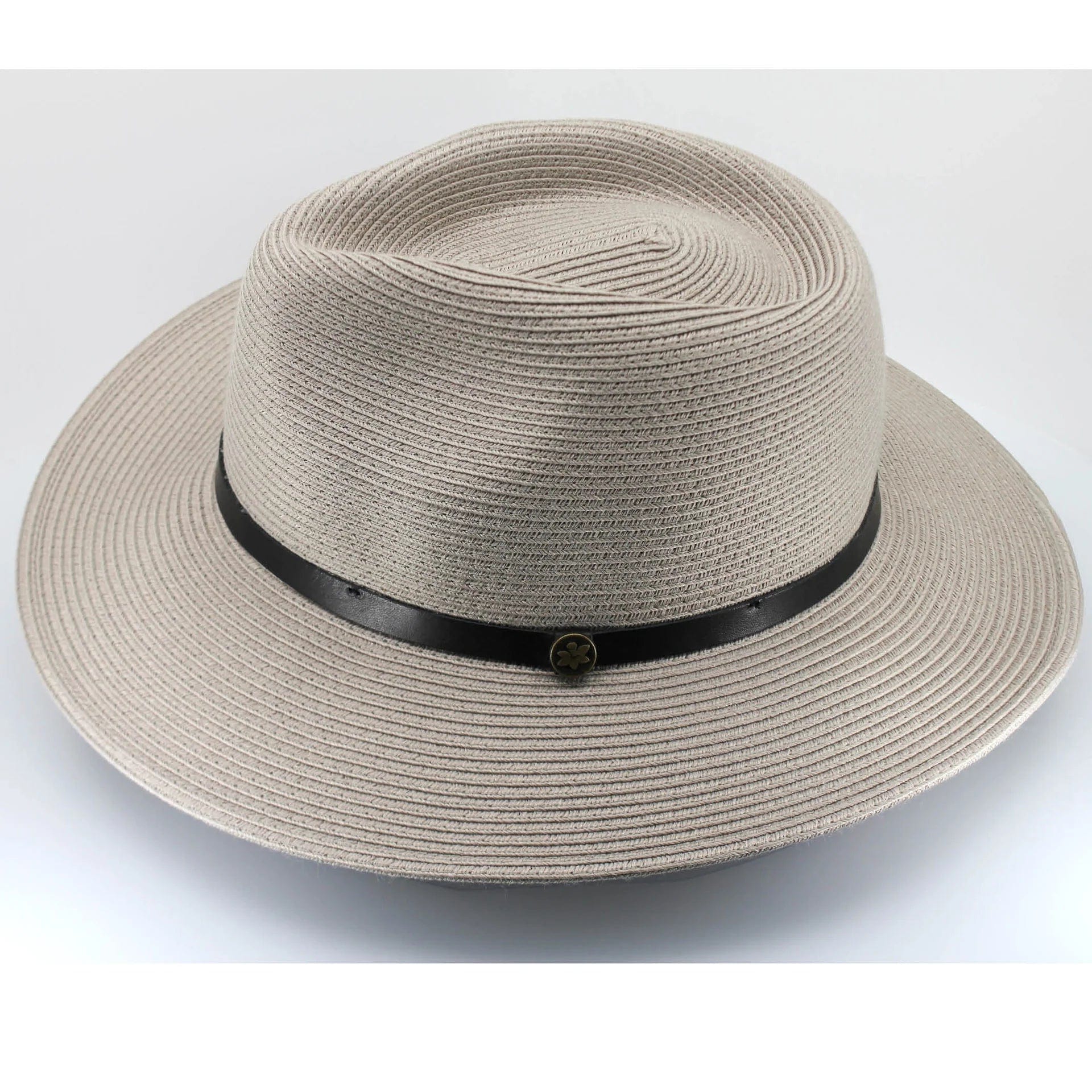 Rigon Headwear Cancer Council Cafe Darby Fedora Splash Swimwear Hats Stone / S/M (56cm) 1000018666