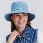 Rigon Headwear Cancer Council Golf Bucket Hat RL76 Cancer Council Golf Bucket Hat Splash Swimwear Denim Blue / M/L (58cm) 9328897029791
