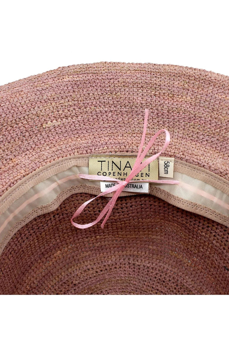 Rigon Headwear Chia Cloche Hat - Old Rose TM549A Tina M Chia Cloche Hat - Old Rose Splash Swimwear Hats M/L (58cm) 9328897022501