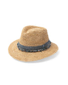 Rigon Headwear Christine Raffia Fedora Hat Christine Raffia Fedora Hat Splash Swimwear Hats