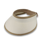 Rigon Headwear Isla Visor - Beige/Chocolate BD670 Isla Visor - Beige/Chocolate Splash Swimwear Hats M/L (58cm) 9328897035518
