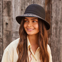 Rigon Headwear Kathryn Bucket Hat - Black/Camel PL403 Cancer Council Kathryn Bucket Hat - Black/Camel Splash Swimwear Hats M/L (58cm) 9328897034528