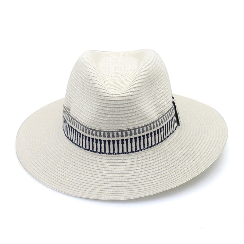 Rigon Headwear Marley Fedora PM802 Cancer Council Marley Fedora Splash Swimwear Hats Ivory / M/L (58cm) 9328897034306