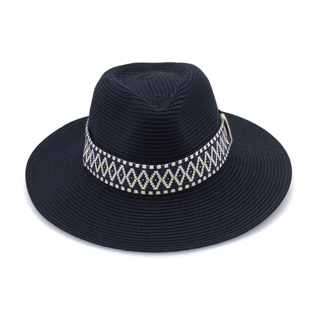 Rigon Headwear Marley Fedora PM802 Cancer Council Marley Fedora Splash Swimwear Hats Navy / M/L (58cm) 9328897034344