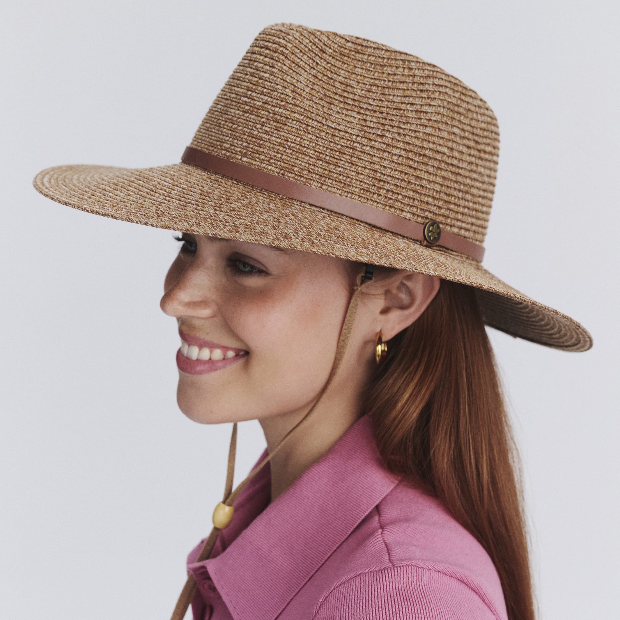 Rigon Headwear Mitzi Wide Brim Fedora - Cinnamon Mitzi Wide Brim Fedora - Cinnamon Splash Swimwear Hats