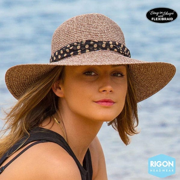 Rigon Headwear Monroe Capeline Hat - Suede RL334 Splash Swimwear Hats M/L (58cm) 9328897012205