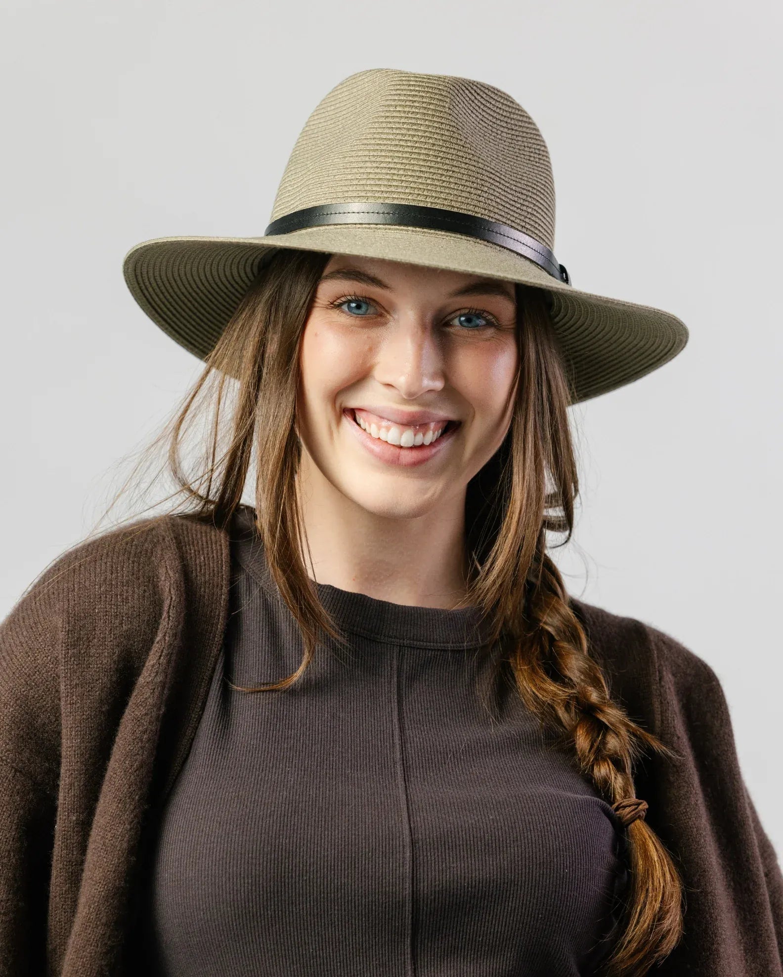 Rigon Headwear Morgan Fedora Rigon Headwear Francesca Sou'Wester Hat - Ivory Splash Swimwear Hats Light Khaki / M/L (58 cm) 9328897036164