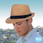 Rigon Headwear Resort Trilby - Caramel Splash Swimwear Hats