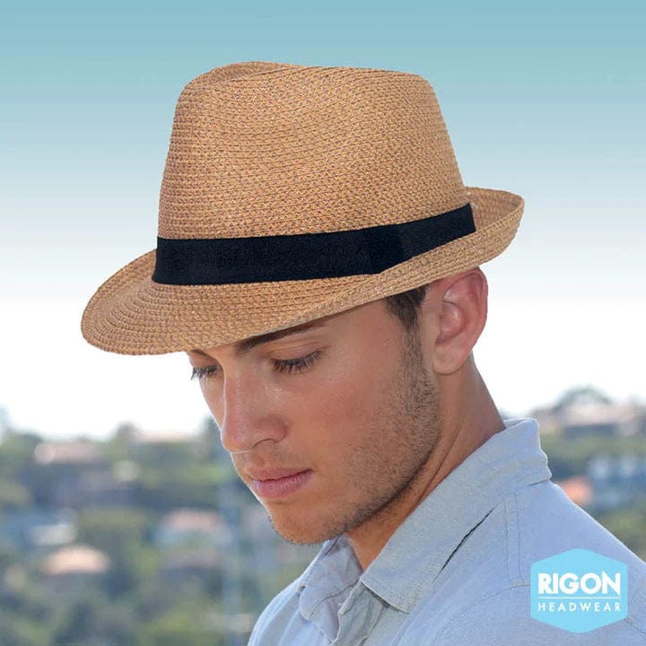 Rigon Headwear Resort Trilby - Caramel Splash Swimwear Hats