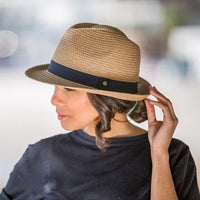 Rigon Headwear Resort Trilby - Caramel Splash Swimwear Hats