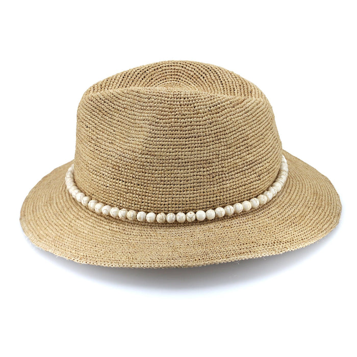 Rigon Headwear Rosa Fedora Hat - Natural TM689A Rosa Fedora Hat - Natural Splash Swimwear Hats M/L (58cm) 9328897042295