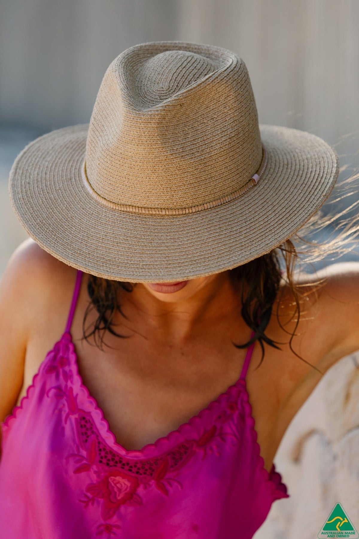 Rigon Headwear Tina M Camille Mid-Brim Fedora Tina M Camille Mid-Brim Fedora Splash Swimwear Hats