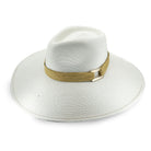 Rigon Headwear Tina M Carmen Wide Brim Fedora - Ivory TM717A Tina M Carmen Wide Brim Fedora - Ivory Splash Swimwear Hats M/L (58cm) 9328897047177