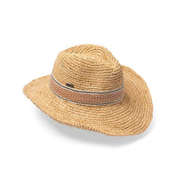 Rigon Headwear Tina M Ibiza Cowboy Hat - Natural Splash Swimwear Hats