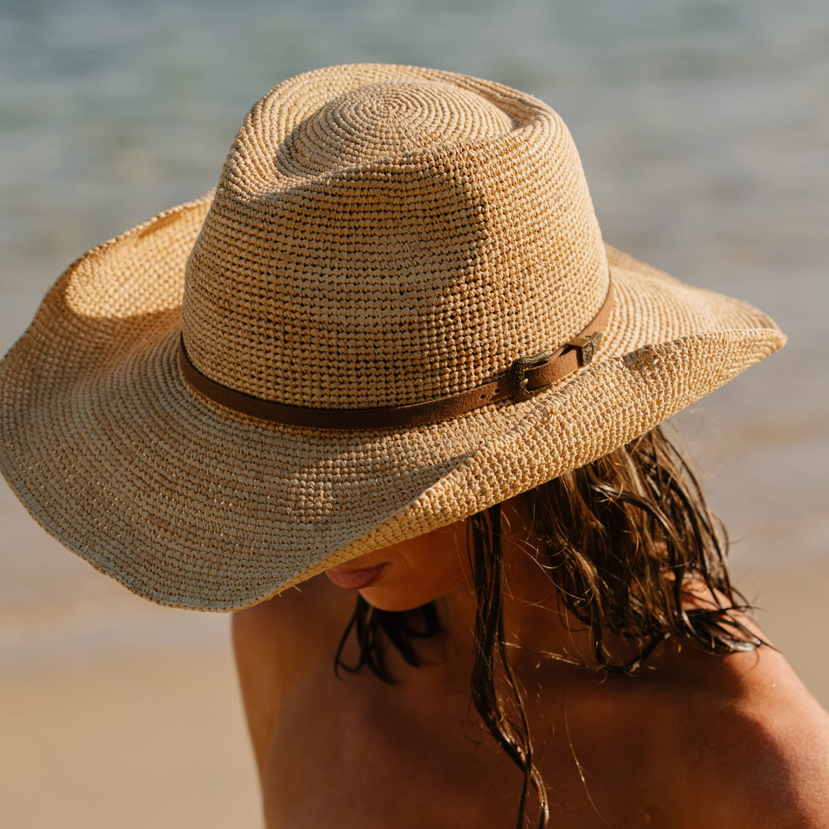 Rigon Headwear Tina M Riviera Fedora - Natural TM698A Tina M Riviera Fedora - Natural Splash Swimwear Hats M/L (58cm) 9328897035594