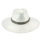 Rigon Headwear Tina M St Tropez Wide Brim Fedora TM699A Tina M Bahama Fedora Splash Swimwear Hats Ivory / M/L 9328897035600