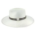 Rigon Headwear Tina M St Tropez Wide Brim Fedora TM699A Tina M Bahama Fedora Splash Swimwear Hats Ivory / M/L 9328897035600