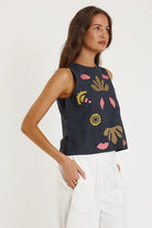 Rubyyaya Monoki Tank - Black Monoki Tank - Black Splash Swimwear