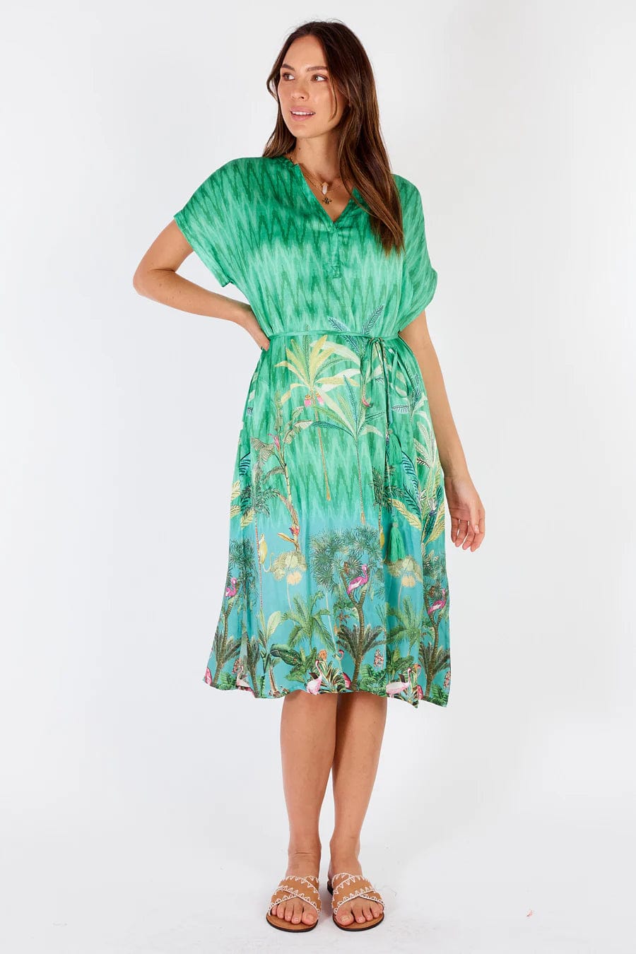 Rubyyaya Palm Springs Dress Rubyyaya Palm Springs Dress - Green Splash Swimwear