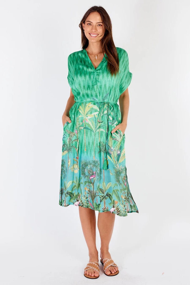 Rubyyaya Palm Springs Dress Rubyyaya Palm Springs Dress - Green Splash Swimwear Green / XS 1000021746