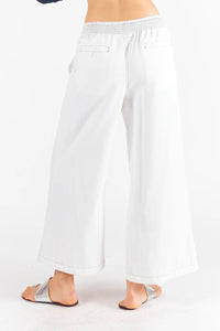 Rubyyaya Pula Pants - White Rubyyaya Pula Luxe Linen Pants - White Splash Swimwear Pants