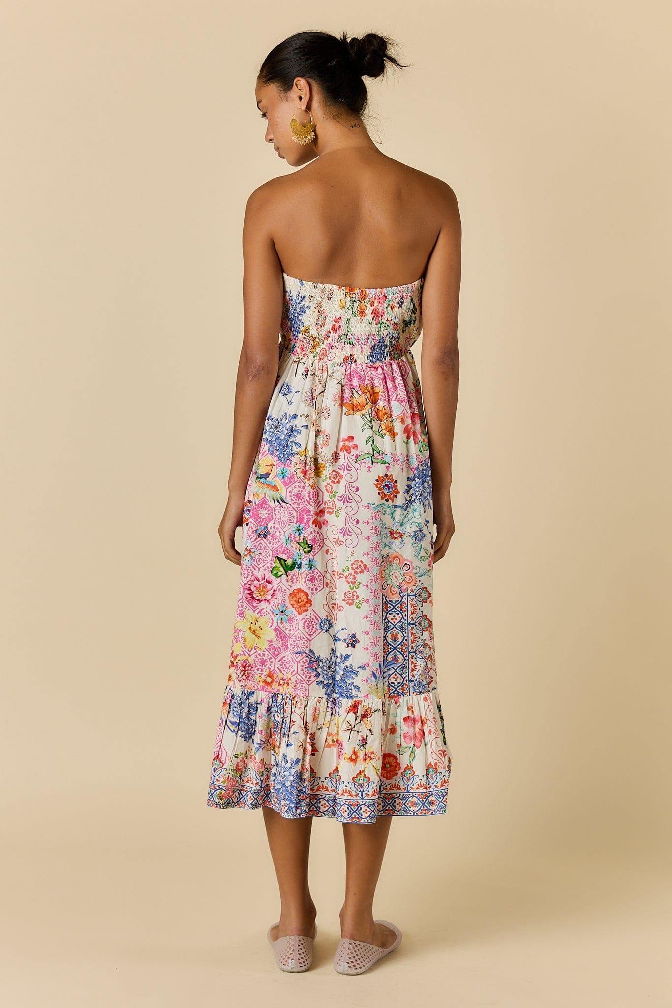 Rubyyaya Rubyyaya Songbird Strapless - White Rubyyaya Songbird Strapless - White Splash Swimwear Dresses