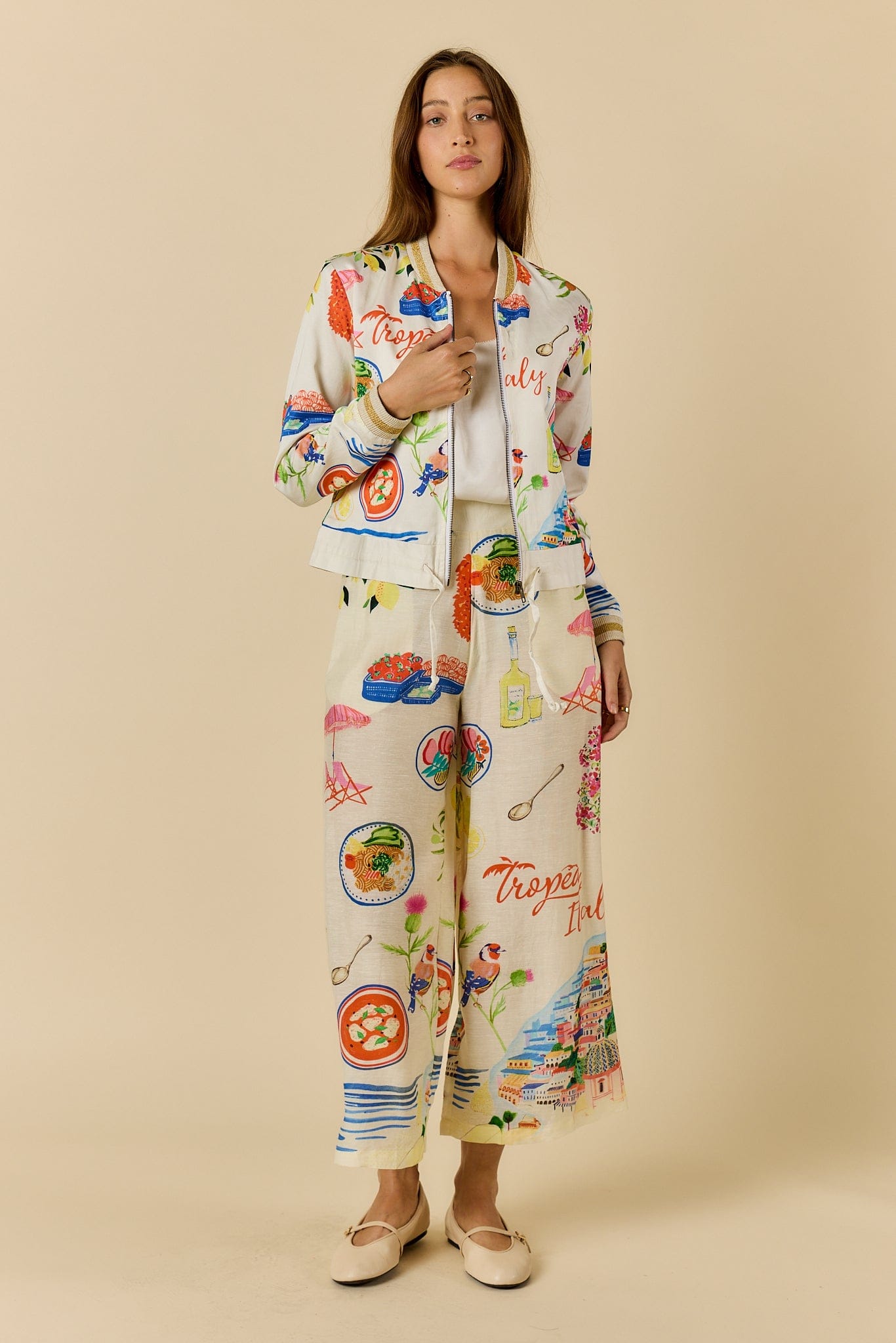 Rubyyaya Rubyyaya Tropea Jacket - Print 6TROJAC Rubyyaya Tropea Jacket - Print Splash Swimwear Jackets XS R6TROJACPRIXS